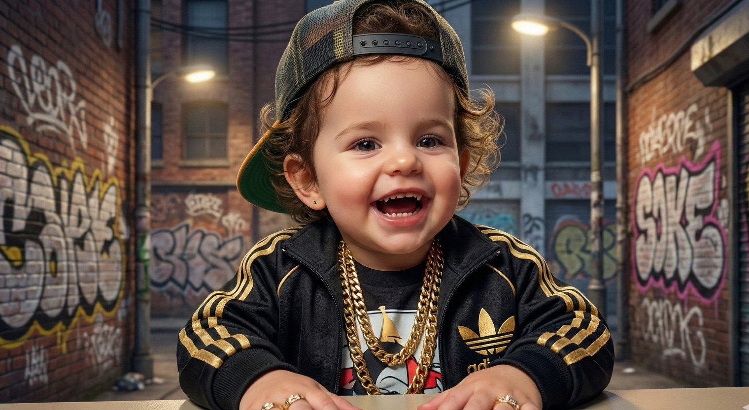 Emma - 2-Year-Old in Full Hip-Hop Mode