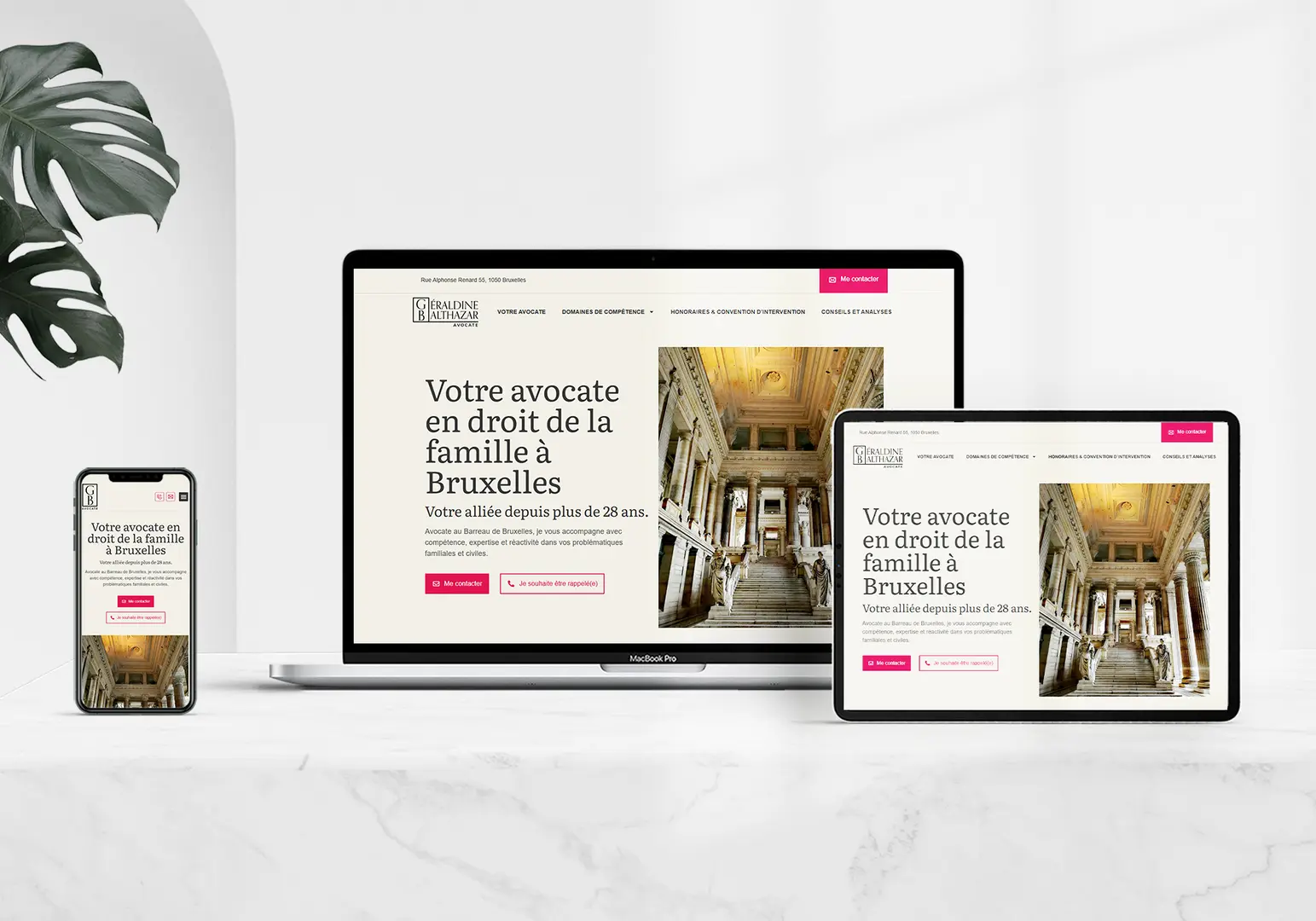 Maître Géraldine Balthazar: Professional Legal Website with Complete Brand Identity