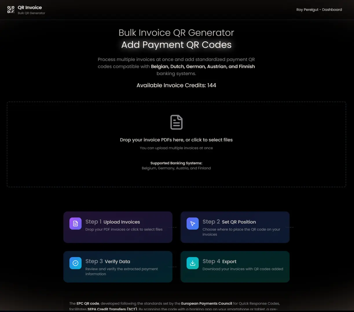 Invoice-QR.com (Perel Web Studio Product) - Screenshot 3